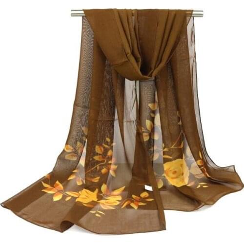 Womens printing silk scarf large size dancing sand scarf shawl