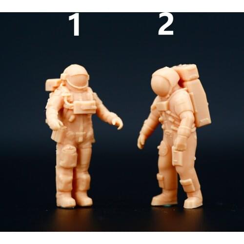 1:64 1/87 Astronaut Model Miniature Handicraft Figure White Model Need To Be Colored By Yourself
