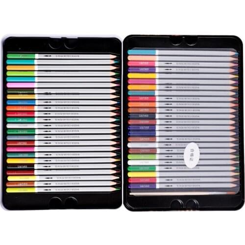 48-colour water-soluble coloured lead iron box graffiti secret drawing brush garden painting 6523 art supplies stationery