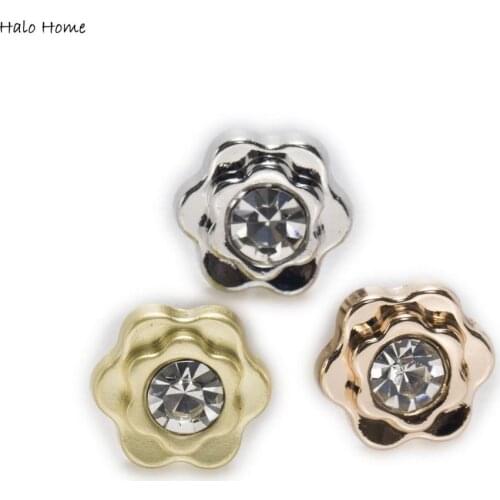 5pcs Flower Shape Metal Shank Shirt Button Sewing Scrapbooking Apparel Supplies Craft Accessories Decor 10mm
