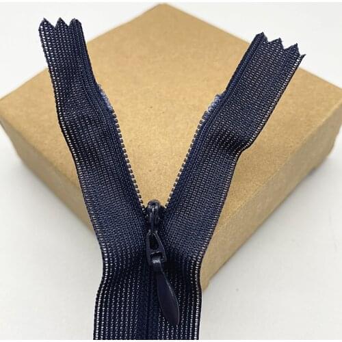 New 5pcs 25-35mm Invisible Lace Zipper Screen Side Color Invisible Zipper Nylon for Sewing Garment Accessories DIY #19