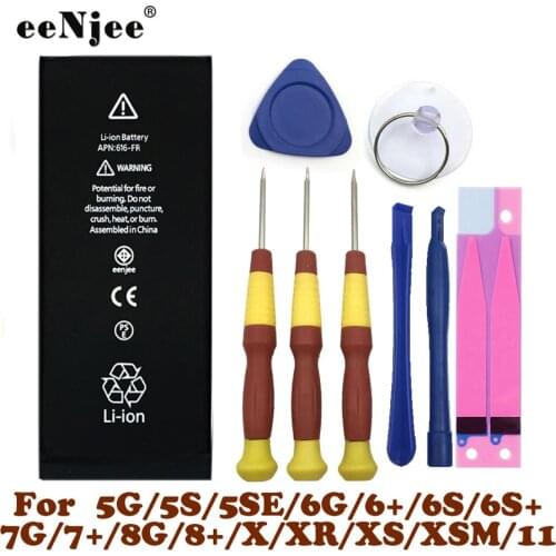 Smart Phone Battery For iPhone 4g 4s 5g 5s Se 6 6s 6 s 7 8 Plus X Xs Max Xr 7P 8P 11 11pro 12 Replacement Parts With Tools