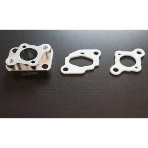 King Motor Aluminum Intake Spacer with Upgraded Gaskets Fits most 23cc to 30.5cc CY, Zenoha, King motor, Rovan engines
