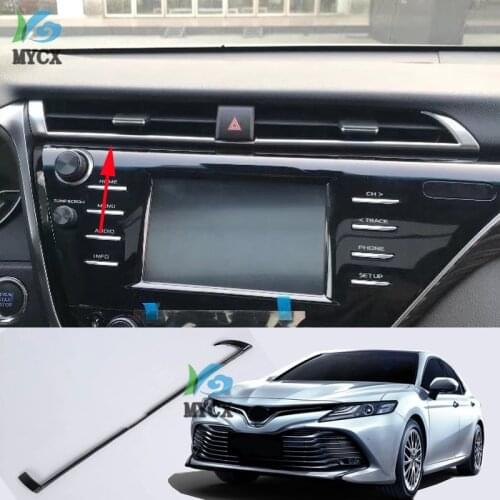 For Toyota Camry 2018 8th XV70 ABS chrome plating Air Conditioning Intermediate Air Outlet Cover Trim Car Styling Accessories