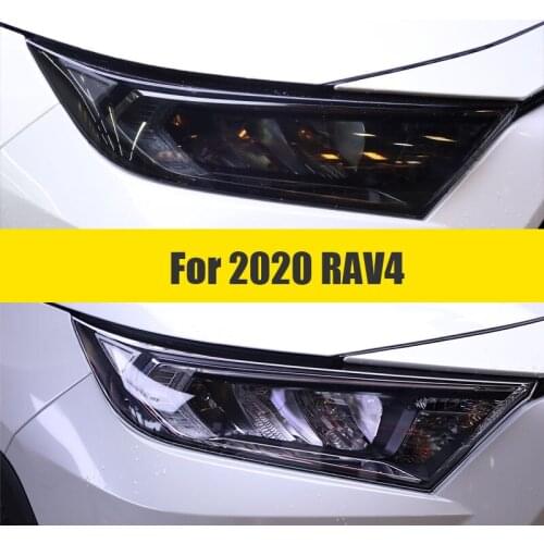 For Toyota RAV4 XA50 2020 2021 Car Headlight Tint Black Protective Film Protection Transparent TPU Sticker