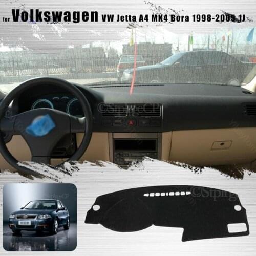 For Volkswagen VW Jetta A4 MK4 Bora 1998-2005 1J Console Dashboard Suede Mat Protector Sunshield Cover