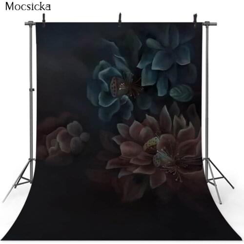 Water lily Floral Backdrop for Photography Adult Art Birthday Portrait Photo Background Prop Newborn Kids Head Shot Photoshoot