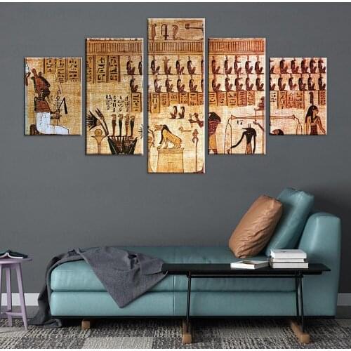 HD Printed Egyptian culture canvas Painting home decoration Modular wall Picture for living wall art frame