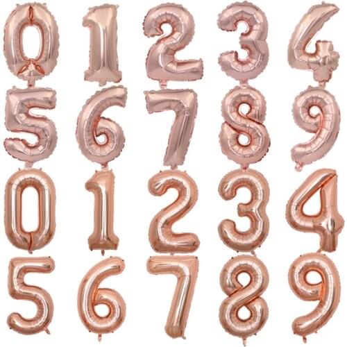 10PCS 32inch latex big number Helium Balloons Inflatable Air ballon for Wedding Decoration unicorn Party happy birthday Balloons