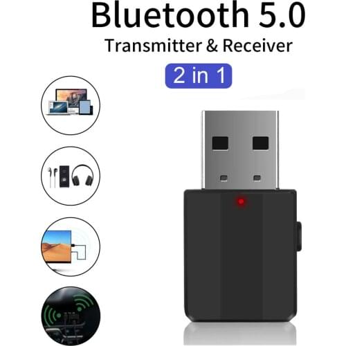 Mini Bluetooth 5.0 Receiver Transmitter Wireless Adapter Stereo Bluetooth AUX Audio RCA USB 3.5mm Jack Cable For TV PC Car Kit