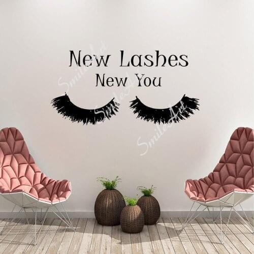 Cartoon Eyelash Wall Sticker Removable Wall Stickers Diy Wallpaper For Baby Kids Rooms Decor Wall Art Sticker Murals