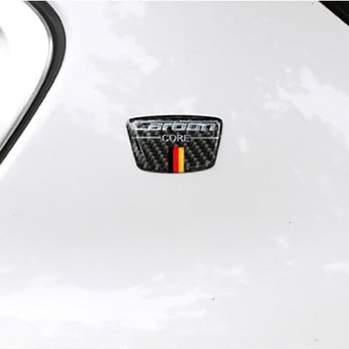 Carbon Fiber Car Core Emblem B Column Decal Anti-Scratch Sticker For BMW E46 E90 E60 E39 F30 F10 E36 F20 G20 G30 Car Accessories
