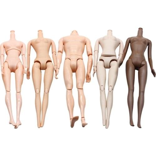 Movable DIY Imitation Demon Monster Dolls Naked Body Without Head For High Dolls Fairytales Doll Bodies 5 Colors
