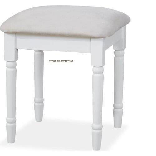 Dressing stool simple modern Nordic makeup stool dressing table chair European style bedroom solid wood net red stool nail stool