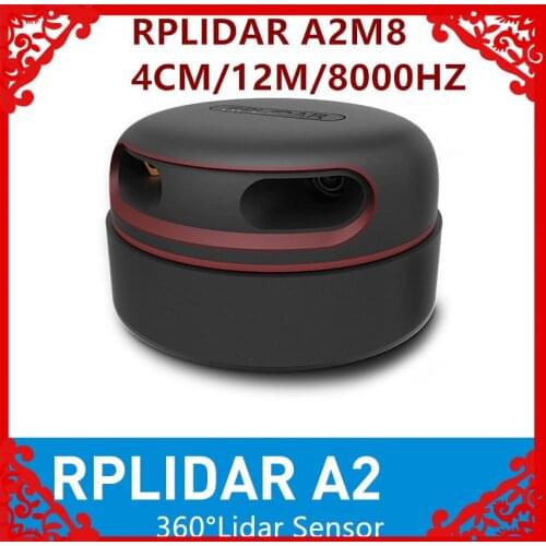 Slamtec RPLIDAR A2 2D 360degree 12 meter scanning radius lidar sensor scanner for obstacle avoidance and navigation of AGV UAV