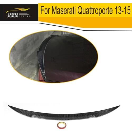 Carbon Fiber Auto Trunk Rear Spoiler Wing Lip Car-Styling for Maserati Quattroporte Sedan 2013 2014 2015