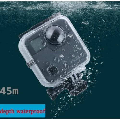 For GoPro Fusion 360-degree Camera Waterproof Housing Case 45M Underwater Diving Box Protective Case