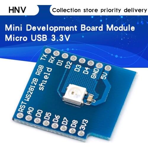 1pcs WS2812B RGB SHIELD for WeMos D1 mini BMP180