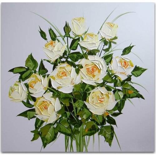 100% hand-painted canvas oil painting high quality Household adornment art flower pictures DM-15071816