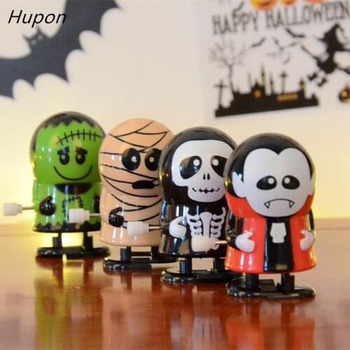 4pcs Novelty Toys Clockwork Robot Kids Birthday Party Decorations Gifts for Guest Zombie Hulk Ghost Halloween Party Favors