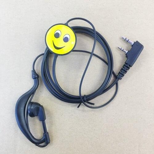 Bekeenon Fashion Smile Face PTT headphone K plug for Kenwood Baofeng BF-UV5R ,BF888S,TYT,Puxing,Weierweietc walkie talkie