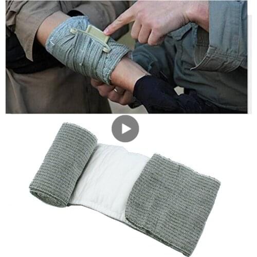Safety Survival Bandage Trauma Emergency Compression Bandage Emergency Bandage Outdoor First Aid Wound Hemostasis Camping Tool