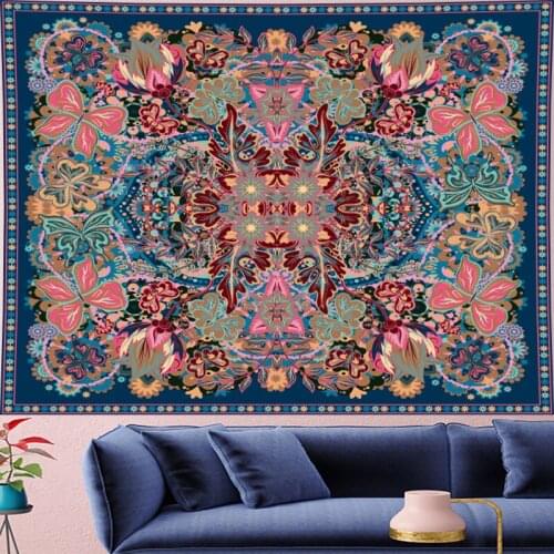 Butterfly Bohemia Tapestry Wall Hanging red macrame flower Throw Rug yoga Blanket bohemian wall decor Camping Tent Travel Mattre