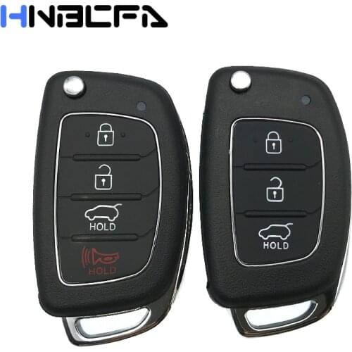 3/4 button Remote Key Shell Case For Hyundai Creta I20 Tucson Elantra Santa fe Solaris ix35 ix45 Accent I30 I40 I45 Sonata Tucso