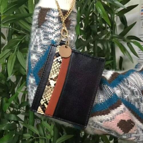 New Brand Card Holder Women Soft Leather Key Chain Bag Small Card Wallets Female Organzier Mini Credit Card Case