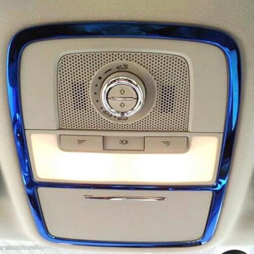 For MG ZS 2017 2018 2019 2020 Stainless Steel Car styling Interior Front Reading Light Cover Trim Frame Lamp Sticker Accessorie