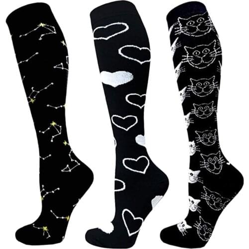 Men Women Outdoor Compression Socks Running Stocking Protect Feet Breathable Fitness Socks Sport Camping Elastic Stockings