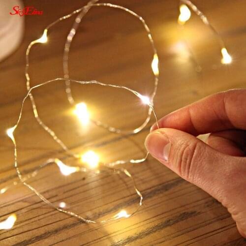 1-10m Battery Powered LED String Lights Party Birthday Gift Garland wedding light Wedding Decoration Christmas Supplies new year