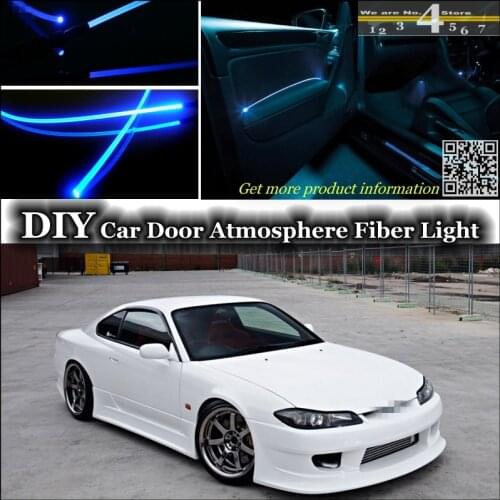 Interior Ambient Light Tuning Atmosphere Fiber Optic Band Lights For Nissan Silvia S13 S14 S15 200SX 240SX Inside Door Panel