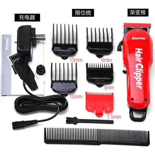 Kemei Barber Hair Clipper Professional Cordless Hair Trimmer for Men Beard Electric Cutter Oil Head Hair Cutting Machine Haircut