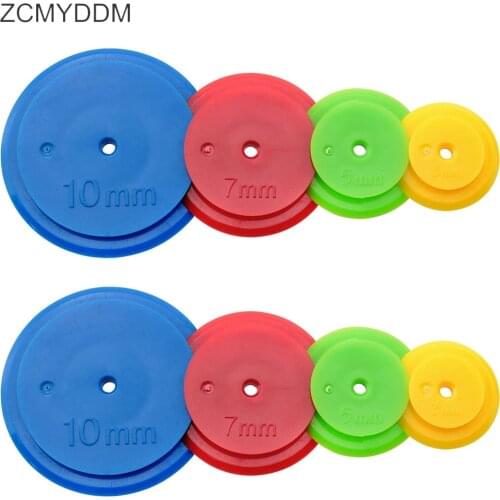 ZCMYDDM 4 Sizes Plastic Round Tracing Wheel for Stitch Space Tracing Loom Maker Set DIY Handmade Sewing Crafts Quilting Tools