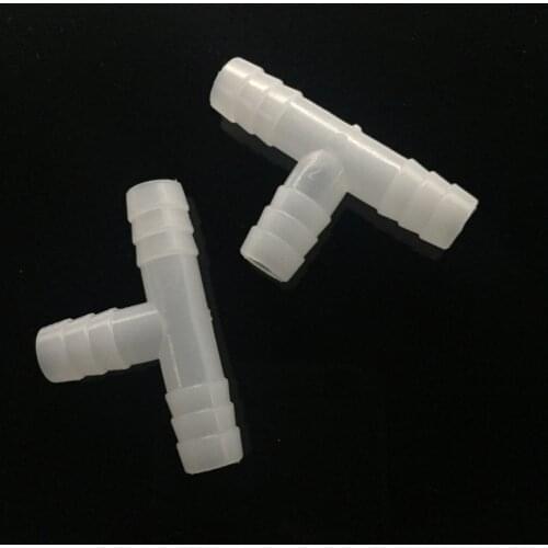 Animal drinking accessories 8 mm Tee Chicken waterer Fitting Bird waterer Fitting gardening irrigation Water pipe connection