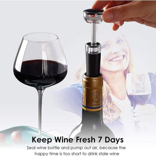 Saver Bottle Preserver Air Pump Stopper Sealer Plug Tools Wine Vacuum Stopper nf shipping