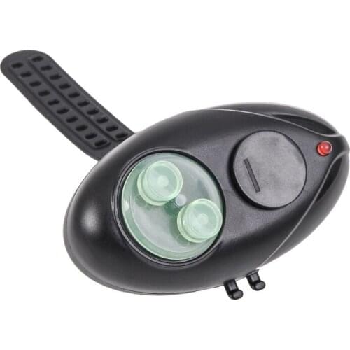 Fishing Bite Alarm Electronic Buzzer on Fishing Rod with Loud Siren Night Lndicator with LED Light Fish tool