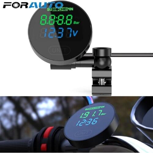 With External Sensors Motorcycle TPMS Tire Pressure Monitor System LCD Digital Display Electric Detector Tire Pressure Gauge
