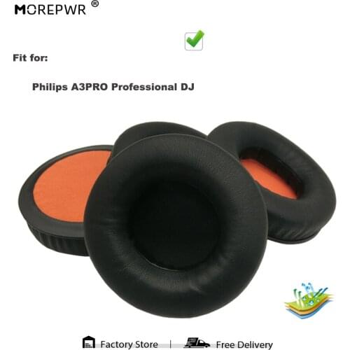 Replacement Ear Pads for Philips A3PRO Professional DJ A3-PRO A 3 PRO Headset Parts Leather Earmuff Earphone Sleeve Cover