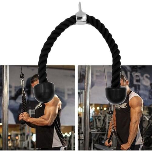Heavy Duty Fitness Tricep Training Rope Exerciser Strength for Body Building