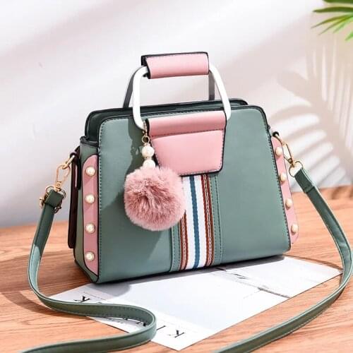 Womens Bags PU Leather Crossbody Bag Zipper Chain Multi Color Pearl Leather Bag Daily High-grade Scrub Leather Messenger Bags