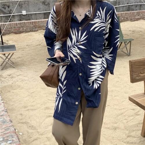 Harajuku Kopp Plant Leaf Print Holiday Shirt Grunge t-Shirt Womens Egirl Gothic Vintage Korean Top Tee 2000s Aesthetic Clothes