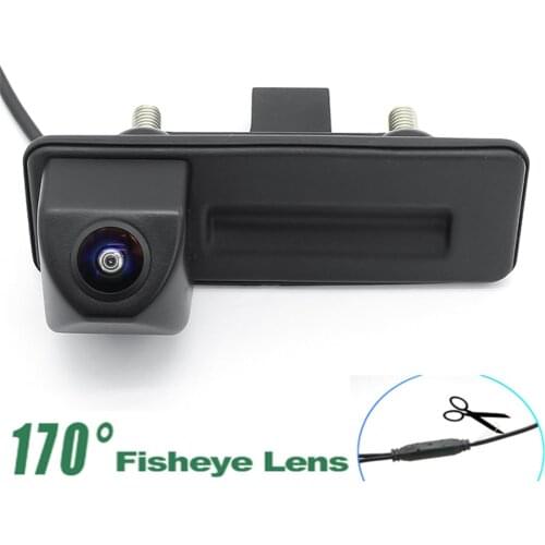 1080P Reverse Parking Car Rear View Camera Trunk handle For Volkswagen Skoda Fabia Octavia Yeti RoomsterAudi A1 A3 Car Camera
