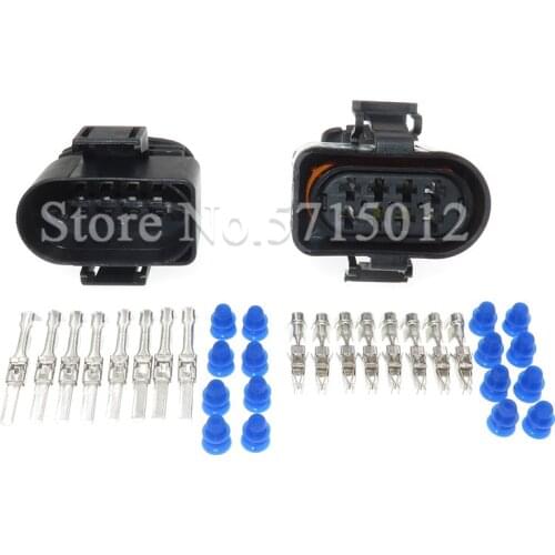 8 Hole 3.5mm 3A0 973 834 3A0 973 734 Female Male 3A0973834 3A0973734 Waterproof Automobile Electrical Connector Sockets For VW