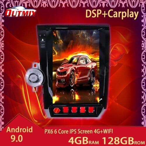 128GB Tesla Screen Carplay For 2007-2013 Toyota Tundra Sequoia Android 9 Car Multimedia Player Audio Radio Auto Stereo Head Unit