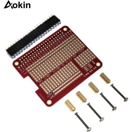 DIY Prototype HAT Shield Extension Board GPIO Board with Screws for Raspberry Pi 3/2 Model B+ Plus
