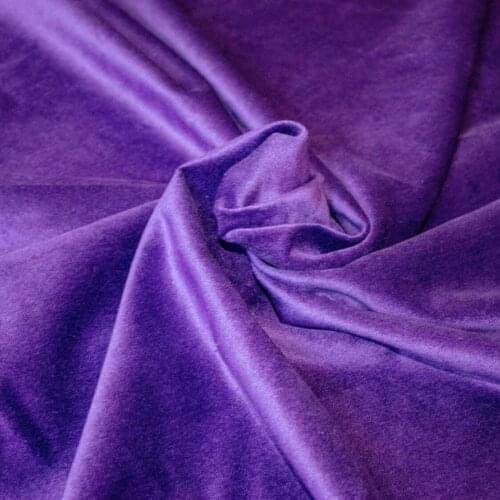 Purple Curtain Velvet Fabric 145 cm width 10 mt'ye up cut