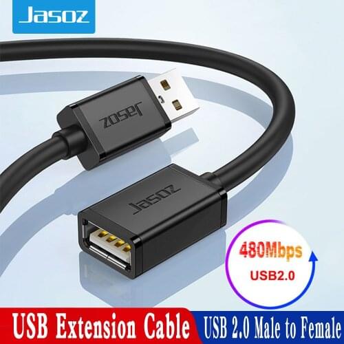 Jasoz USB 2.0 Extension Cable USB 2.0 Cable Extender Data Cord for PC Smart TV Xbox One SSD Fast Speed USB Cable Extension 5m 8m