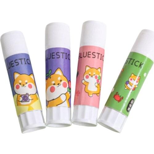Cute Cartoon Solid Glue Stick Strong Adhesives Glues for Student Stationery DIY Craft High Viscosity School Supplies